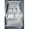 Dilitools Inserto Contenedor Acero Inoxidable Noveno 6 Pulgadas