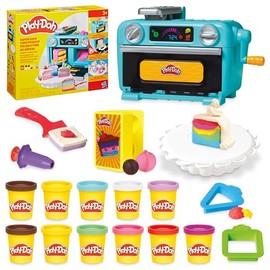 Play-Doh Hasbro Hornito de Pasteles - Kit de Manualidades Infantiles temática de pastelería con Horno de Juguete y 11 latas de Compuesto de Modelado p