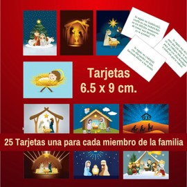 SENDAS | Regalo de Jesús, Actividad Familiar | Tarjetas de Regalo Especialmente para Navidad, Año Nuevo y Fechas Especiales | Regalos para Hombre, Regalos para Mujer | Set de Regalos Navideños