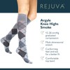 Rejuva Argyle 15-20 mmHg Knee High Compression Socks Men &