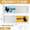 Pitigihe Dishwasher magnet 'Clean/Dirty', magnet with black cat motif