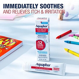 Aquaphor Children's Itch Relief Ointment, 1% Hydrocortisone Anti Itch Ointment for Skin Irritation, Insect Bites, Psoriasis, Skin Rashes Eczema & Pois
