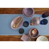 Solino Home Linen Dusty Chambray Blue Table Runner 108 Inches