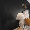 Livelynine Textured Rattan Wallpaper Black Peel and Stick Wall Paper