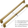 khtumeware 2 Pack Champagne Bronze Cabinet Pulls 10 Inch(256mm) Hole