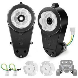 24 Volt RS555 35000 RPM High-Speed Motor Gearbox for Power Wheels Motor Upgrade, Pair of 24V Replacement Parts for Ride On Toys, High Torque Motor for Kid's Electric Vehicle Replace Parts (2)