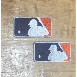 Lot of Two (2) Detroit Tigers Baseball Iron On Logo Jersey Patch 1.75 X 1”