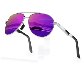 WEAROYO Classic Al-Mg Alloy Pilot Polarized Sunglasses Men Womens Military Style UV400 Protection