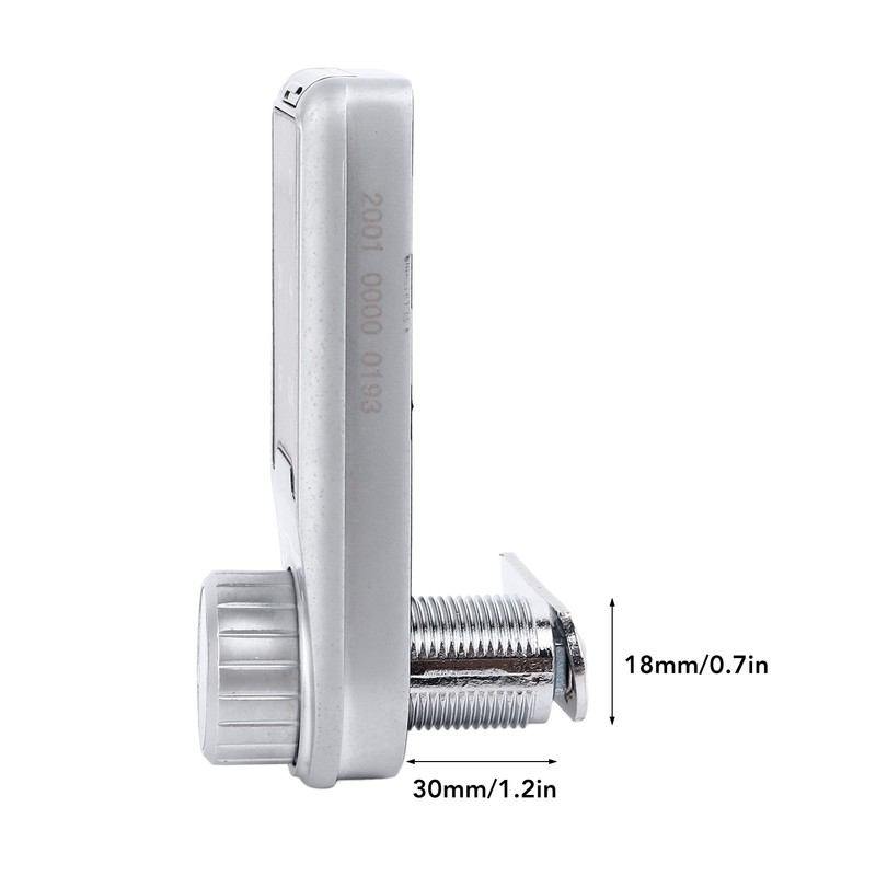 Touch Digital Password Keypad Cabinet Lock 30mm Silver Electronic Anti
