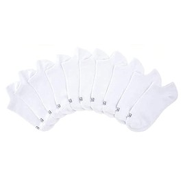 K. Bell - Calcetines invisibles para mujer, color blanco, 10 pares
