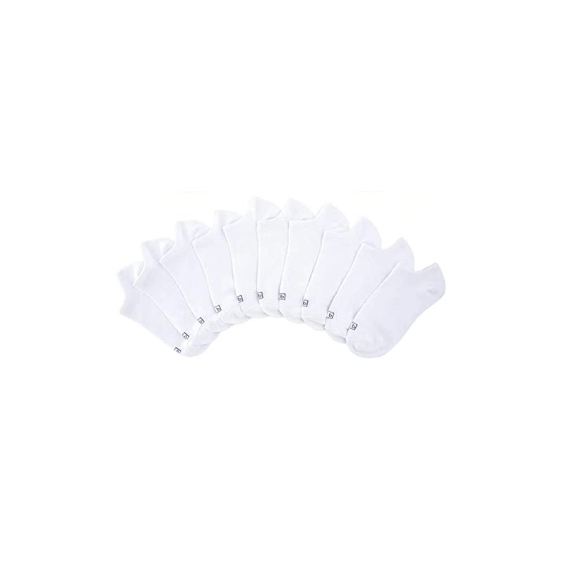 K. Bell - Calcetines invisibles para mujer, color blanco, 10