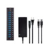 Monoprice Powered USB 3.0 Hub - 13-Port, Heavy Duty Aluminum,