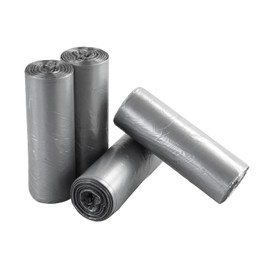 Bblie 10 Litre Waste Bags Grey Bin Liners Pack of 100