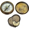 Antique Robert Frost Poem Compass-Pocket Compass w Leather Case