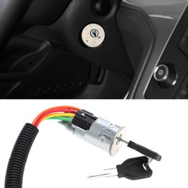 eMagTech Car Ignition Barrel Switch Steering Cylinder Lock with 2 Keys 7701469419 7701471098 7701471220 Compatible with Renault