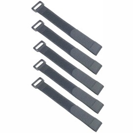 Audiofan Velcro Cable Ties Velcro Velcro 2 cm x 23 cm Black 5 Piece Set