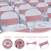 50 Pcs Stretch Chair Sashes with Crown Chair Sashes with