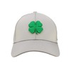 Black Clover Standard Premium 134 Hat, Silver Hat/3D Kelly Green