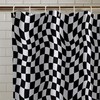 Catherine Lansfield Checkerboard 180 x 180 cm Shower Curtain Panel
