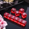 Yourandoll 10pcs Polyhedral Dice D6 (1-6) Dice 6 Sided Dice