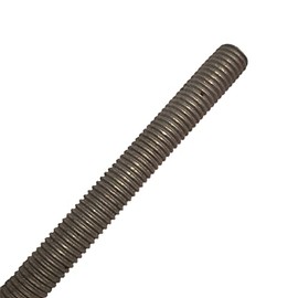 Fasteners Plus A307 Coarse Fully Threaded Rod, Hot Dip Galvanized, 1-1/2" -6 Thread Size, 18" Length, Right Hand Threads