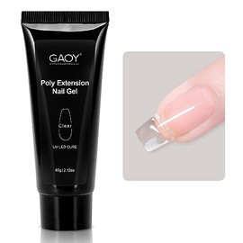 GAOY- Poly Gel, 60 g de gel para extensión de uñas, gel transparente para mejorar las uñas para principiantes y profesionales