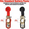 Frienda 2 Pieces Quick Release Battery Terminals Clamps Negative and