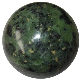 Serpentine Sphere Wild Vivid Green Past Life Crystal Ball 2.0-2.25 inch