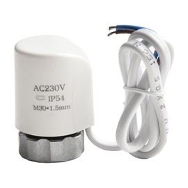 Actuator 230V for Underfloor Heating Manifolds, Adjustable Electric Thermal Actuator Valve for Energy Saving(Normally Open)