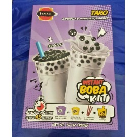 J-BASKET 2 PACK INSTANT BOBA TARO KIT  READY TO DRINK DELICIOUS AND NATURAL