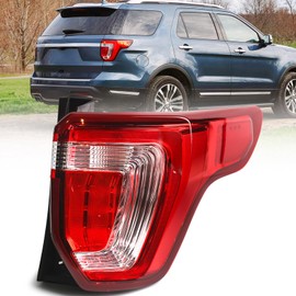 VLINCAR Tail Light Assembly Compatible with Ford Explorer 2016 2017 2018 2019 Police Interceptor Utility Taillights Brake Lights Right Passenger Side RH FB5Z13404A FO2801251