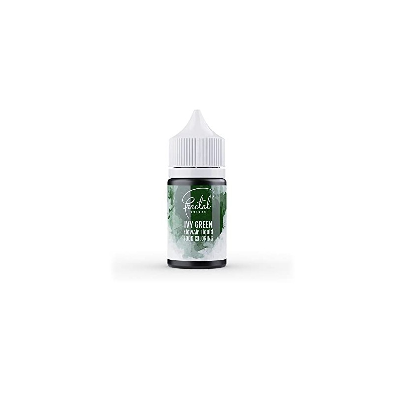Fractal Colours FlowAir Airbrush Liquid Food Colouring 30ml Ivy Green