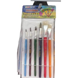 Pascua Pinceles Artisticos 6 Pz Oleo Acuarela