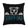 Staffy Dad Merch Staffy Dad with Staffordshire Bull Terrier Dog