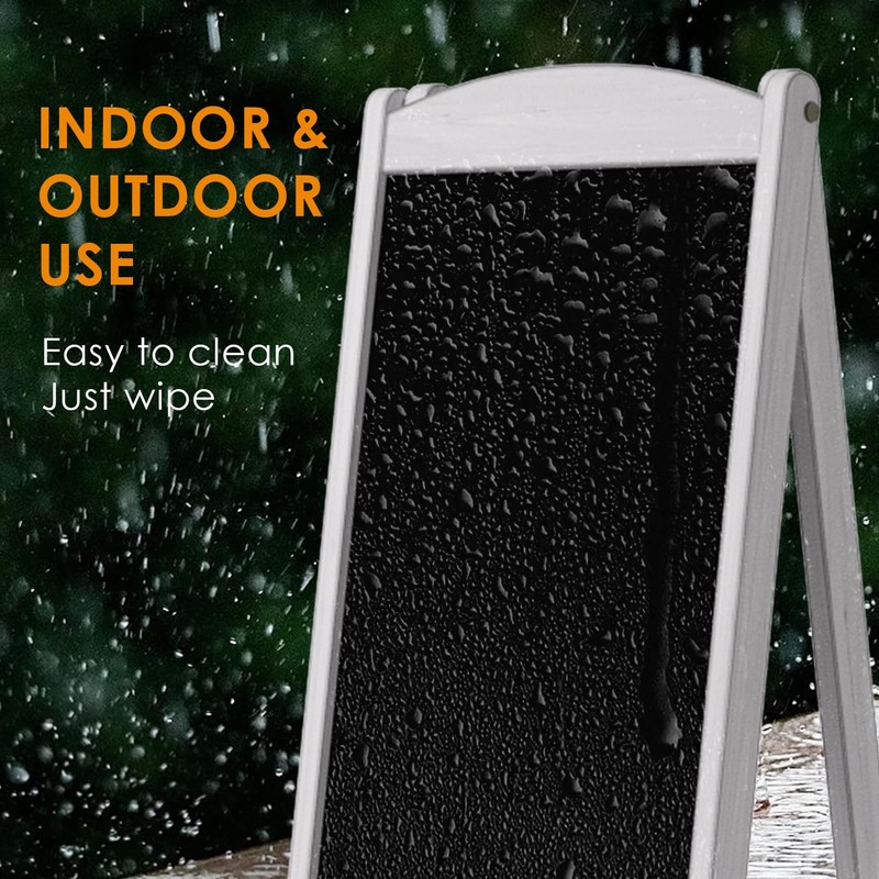 INNOVART Magnetic A-Frame Chalkboard Sign, Sidewalk Sign 45" x 17"