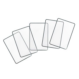 Bliceon 5-Pack 3X Flat Magnifiers - Flexible Plastic Reading Magnifying Sheets for Books, Maps, Patterns and Small Print - Bookmark Lenses for Enhanced Clarity