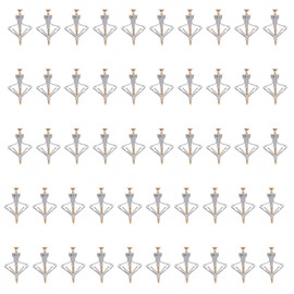 Rumyve 50pcs Heavy Duty Plasterboard Wall Plugs & Screws Set - Universal Drywall Anchors with Countersunk Screws,Ideal for Plasterboard and More