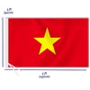 Large Vietnam Flag,3x5 FT Vietnamese 75D Outdoor Banner,Haitians Decor for