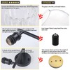 Shenmoyl Bathroom Light Fixtures, 2-Light Black Vanity wall Light Over