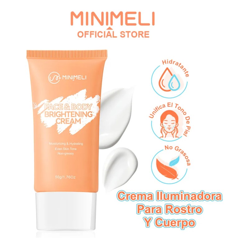 Minimeli Crema Iluminadora Para Rostro Y Cuerpo, Hidratante