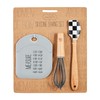 Mud Pie Spatula Baking Set, scraper 4 3/4" x 4",