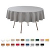 maxmill Round Weaved Texture Design Tablecloth Spill-Proof Wrinkle Free Soft