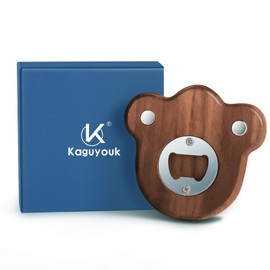 Wooden Bottle Openers Wooden Beer Magnetic Bottle Opener Suck on Fridge Wacky Cat's Paw Cute Decorative Bottle Opener Beer Gifts for Men, Dad, Father, Him, Beer Lovers