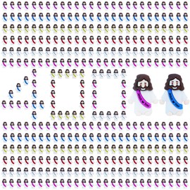 ILHSTY 400 Pcs Little Jesus Figures – Mix 6 Colors Mini Rubber Jesus Toys Jesus Love You for Easter Egg Fillers Egg Hunts Religious Party Favors Gifts Hide and Seek Sunday School (6 Colors)