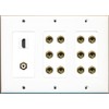 RiteAV Hdmi and 12 Banana Plug Jack 1 RCA Subwoofer