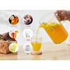 Glass Water Pitcher with Scale Line, Dinner Table jug, Large