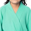 Fruit of the Loom Girl's Classic Waffle Robe, Waterfall Green,