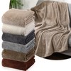 Buryeah Buryeah 6 Pcs Flannel Soft Throw Blanket Bulk Waffle