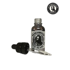 MAGNANIMOUS WHITE BEARD OIL FORMULA (1 OZ) - "ALEXANDER" SCENT (MAHOGANY, COGNAC BLOOD ORANGE, RED PEPPER, SAGE, BOURBON, SANDALWOOD) - THE NON-GREASIEST BEARD OIL FOR WHITE BEARDS ON THE PLANET!