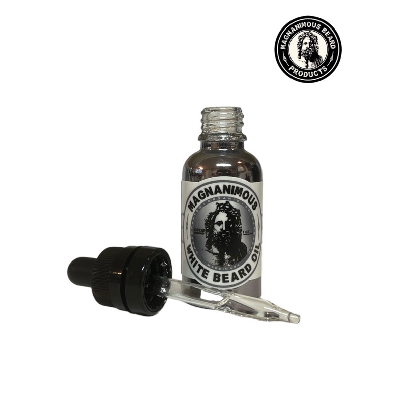MAGNANIMOUS WHITE BEARD OIL FORMULA (1 OZ) - "ALEXANDER" SCENT